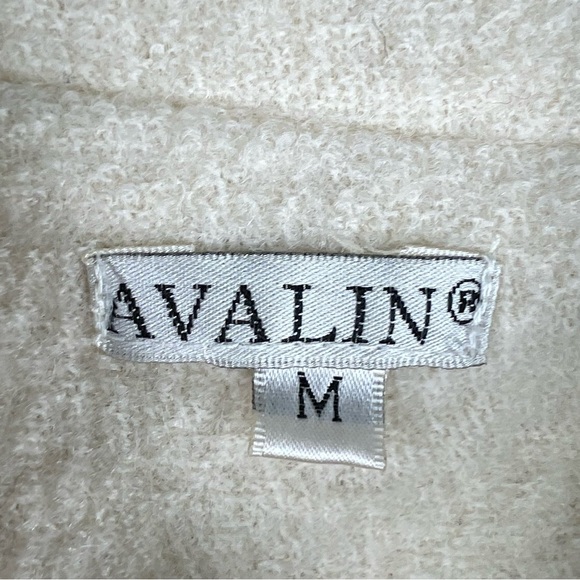 VINTAGE AVALIN Women’s XS Ivory Boiled Wool Double Breasted Crop Jacket - Picture 3 of 8